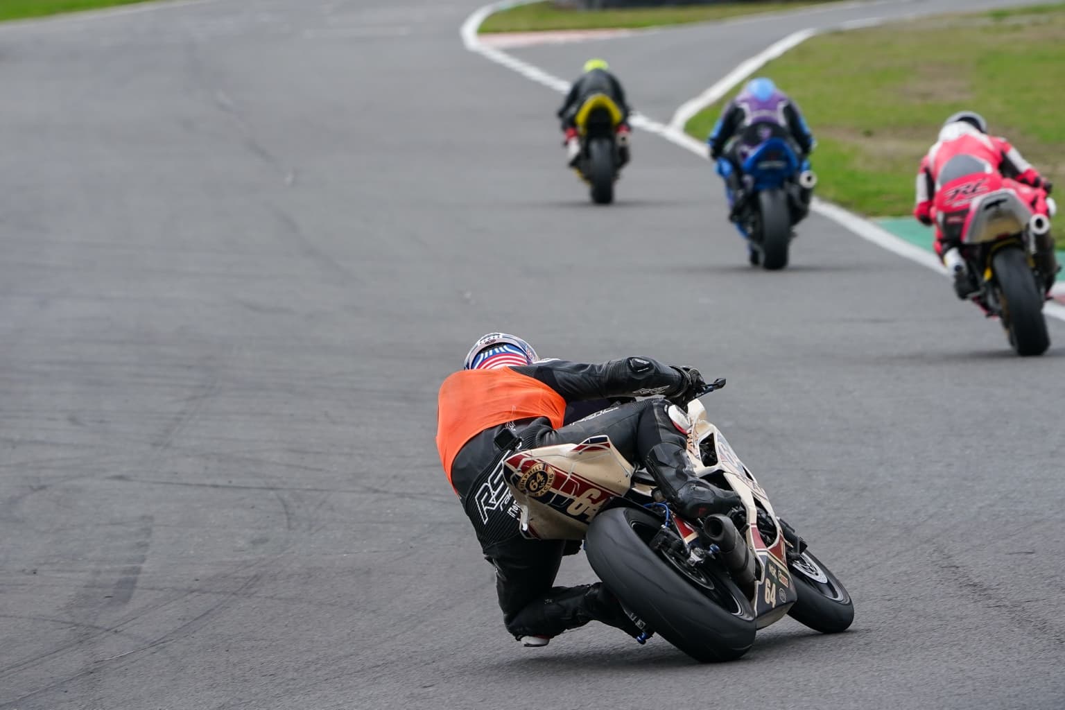 Tommy Hemphill cornering on circuit