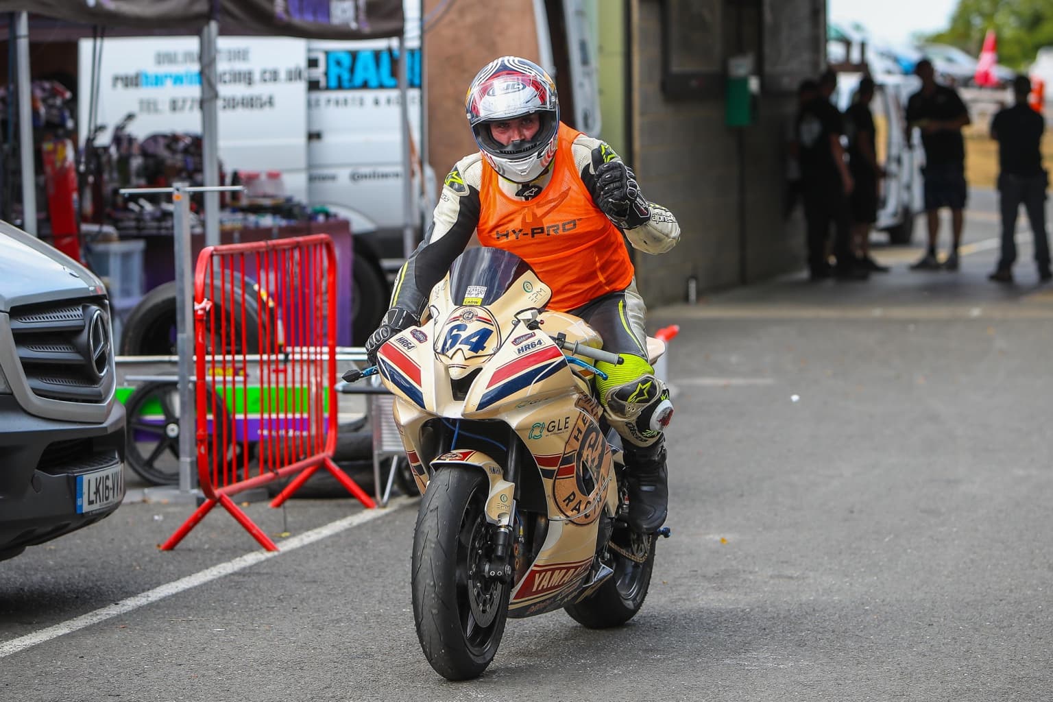 Tommy in the paddock